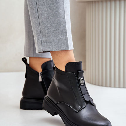 Women's Leather Ankle Boots Step in style