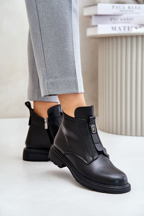 Women's Leather Ankle Boots Step in style