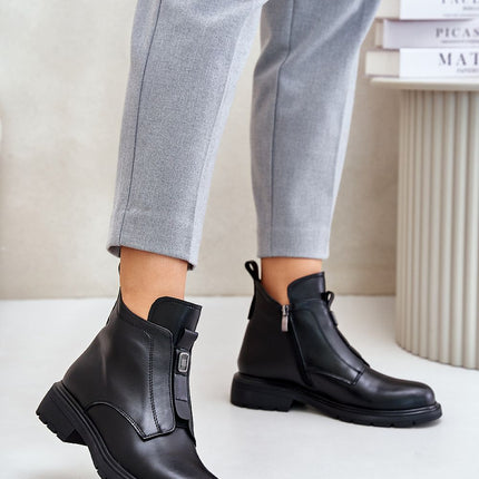 Women's Leather Ankle Boots Step in style