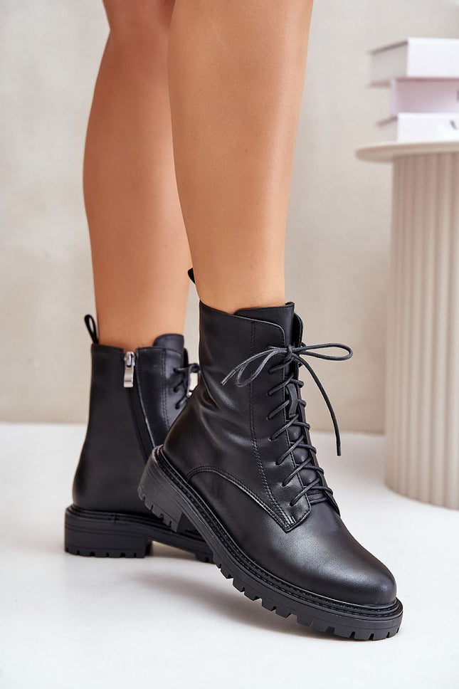 Women's Leather Ankle Bootie Step in style