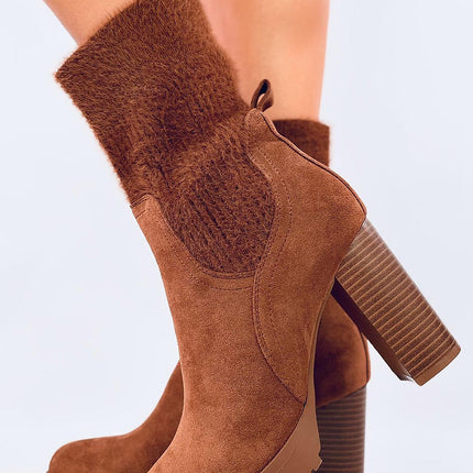 Women's Suede Heel Boots Inello