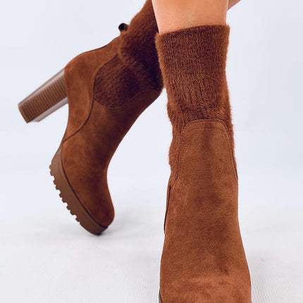 Women's Suede Heel Boots Inello