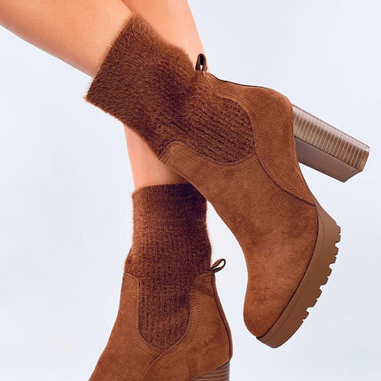 Women's Suede Heel Boots Inello