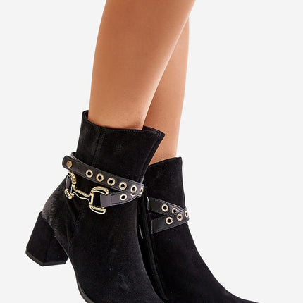 Women's Leather Heel Boots Step in style