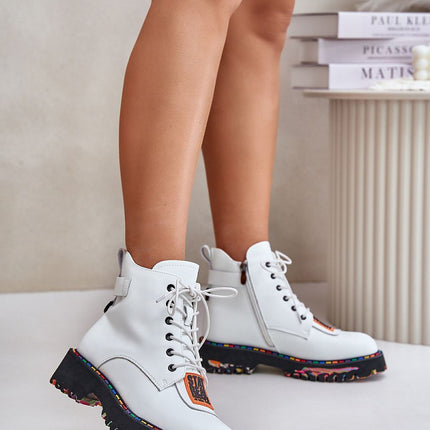 Women's Leather Trapper Ankle Boots Step in style