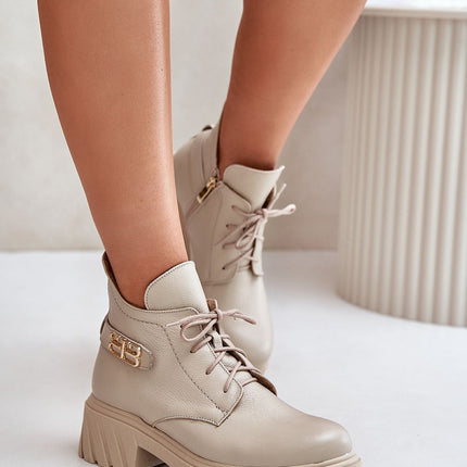 Women's Leather Ankle Boots Step in style