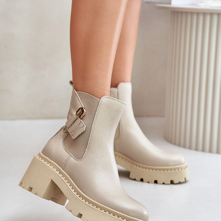 Women's Leather Ankle Boots Step in style