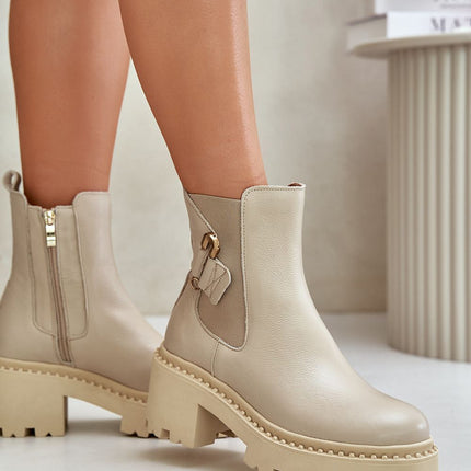 Women's Leather Ankle Boots Step in style