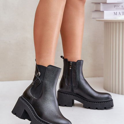 Women's Leather Ankle Boots Step in style