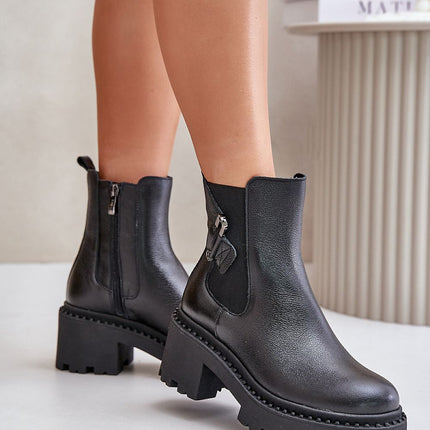 Women's Leather Ankle Boots Step in style