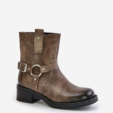 Women's Leather Ankle Boots Step in style