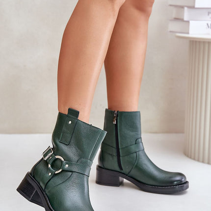 Women's Leather Ankle Boots Step in style