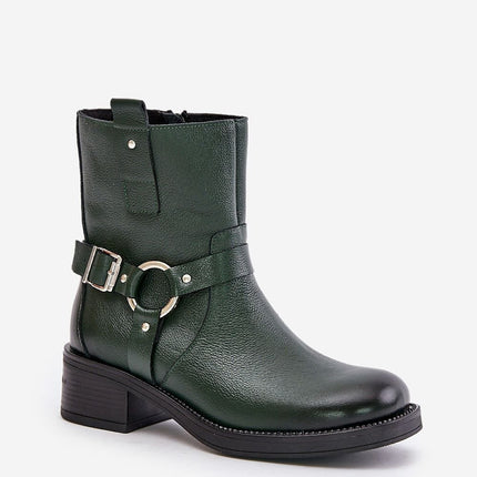 Women's Leather Ankle Boots Step in style