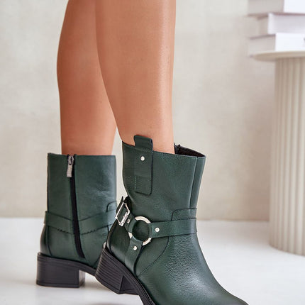 Women's Leather Ankle Boots Step in style