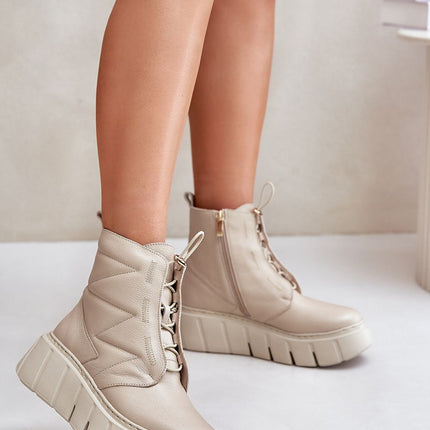 Women's Leather Ankle Boots Step in style