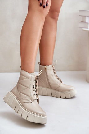 Women's Leather Ankle Boots Step in style