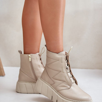 Women's Leather Ankle Boots Step in style