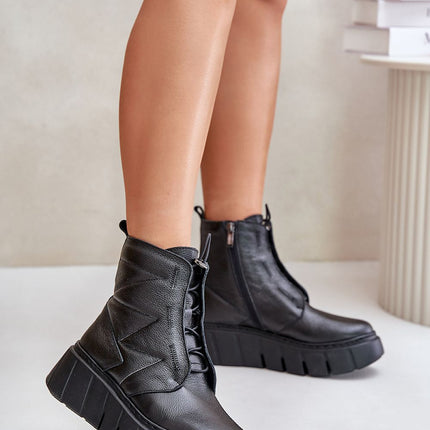 Women's Leather Ankle Boots Step in style