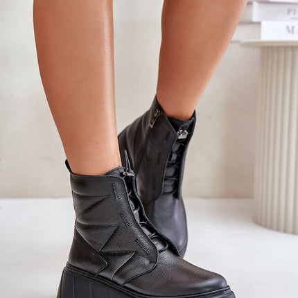 Women's Leather Ankle Boots Step in style