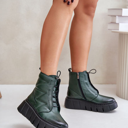 Women's Leather Ankle Boots Step in style