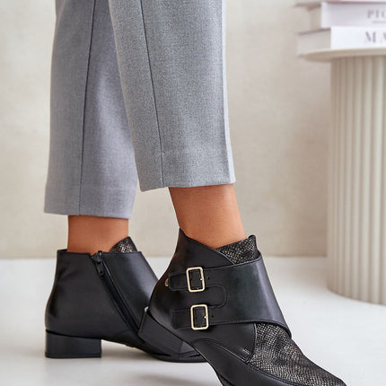 Women's Leather Ankle Boots Step in style