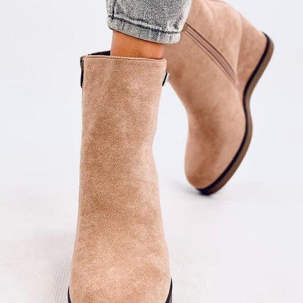 Women's Suede Ankle Buskin Boots Inello