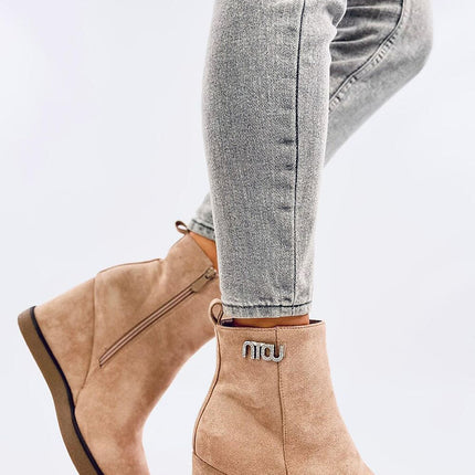 Women's Suede Ankle Buskin Boots Inello