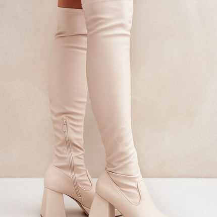 Women's Thigh-High Heel Boots Step in style