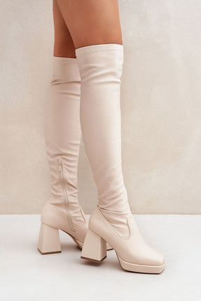 Women's Thigh-High Heel Boots Step in style