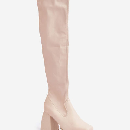 Women's Thigh-High Heel Boots Step in style