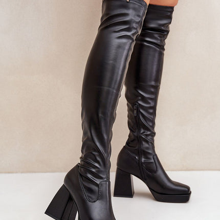 Women's Thigh-High Heel Boots Step in style