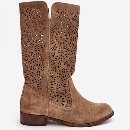 Women's Open-work Boots Step in style